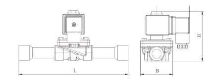 Корпус клапана EVR MDF-B03-25H004 (25s 1 3/8 ) Sanhua