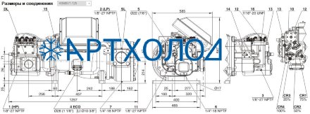Винтовой компрессор HSN7461-70Y (LBP/MBP) Bitzer Винтовой компрессор HSN7461-70Y (LBP/MBP) Bitzer