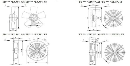 Вентилятор осевой ZIEHL-ABEGG FB040-4EW.2F.A4P Ziehl-Abegg Вентилятор осевой ZIEHL-ABEGG FB040-4EW.2F.A4P Ziehl-Abegg