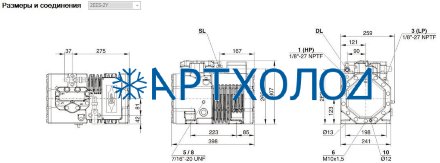 Компрессор 2DES-2Y (LBP/MBP/HBP) Ecoline Bitzer Компрессор 2DES-2Y (LBP/MBP/HBP) Ecoline Bitzer