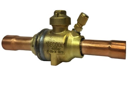 Шаровый запорный вентиль с сервисным штуцером BC-BVa-34 Becool